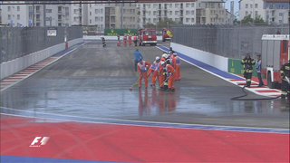 Diesel Spill Shortens Formula One Practice In Russia